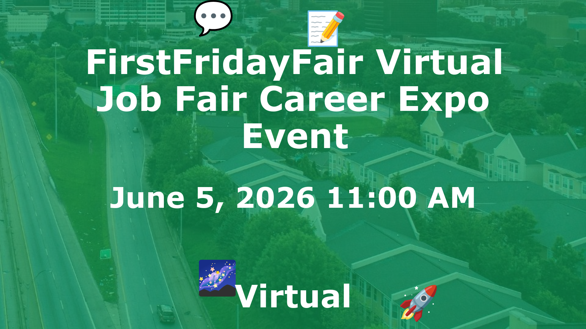 FirstFridayFair Virtual Job Fair Career Expo Event event image
